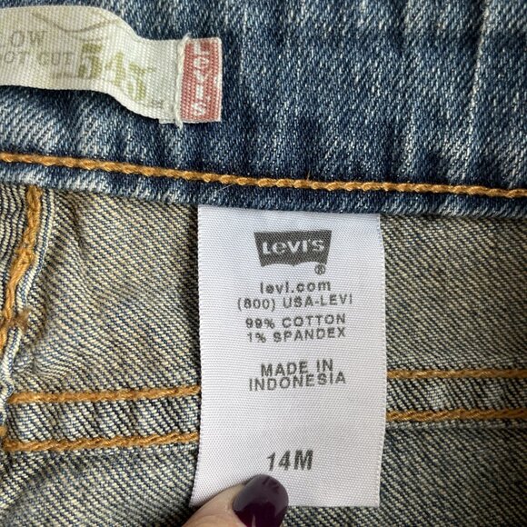 Vintage Y2K Levi’s 545 Jeans Women’s 14M Low Rise Boot Cut Denim Jeans Stretch - Picture 8 of 14
